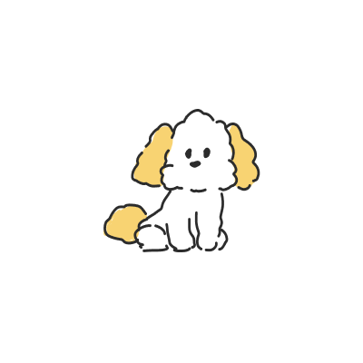 子犬の育て方に悩む様子のイラスト